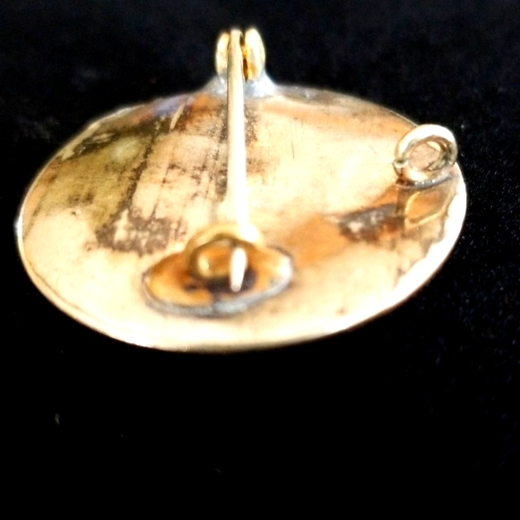 Vintage 1920s Art Deco Gold Plated Brooch Pin - Picture 7 of 11